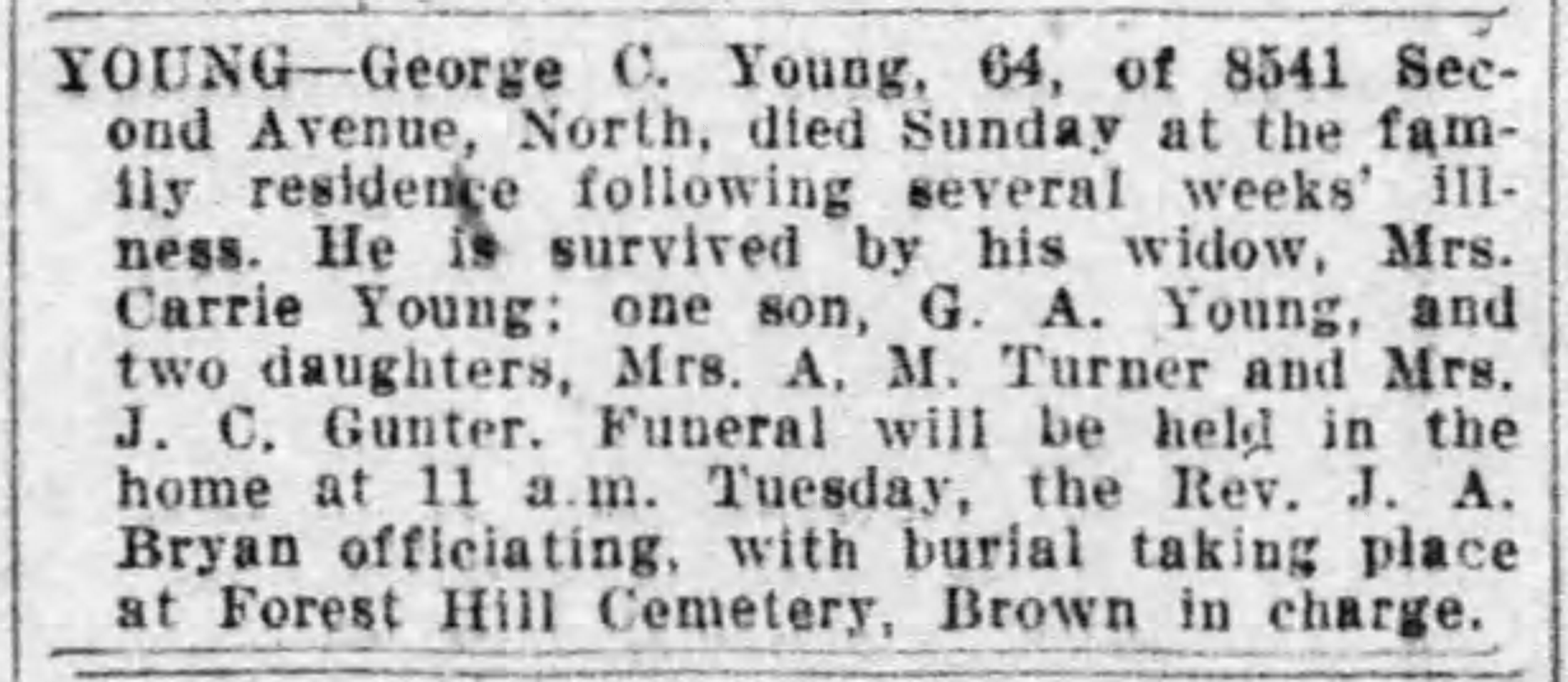 George C. Young obituary